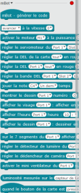 Instructions pilotage